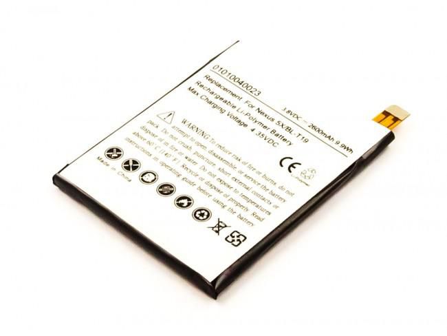 CoreParts Battery for Mobile 10Wh Li-Pol 3.8V 2600mAh LG Nexus 5X BL-T19 NEXUS 5X, NEXUS 5X LTE - W124862620
