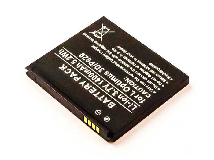 CoreParts Battery for Mobile 5.2Wh Li-ion 3.7V 1400mAh LG - W124563030