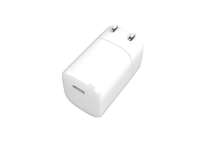 eSTUFF Home Charger USB-C PD 3A 20W, US Plug - White - W125869059
