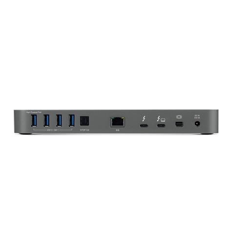 OWC Thunderbolt 3 dock, microSD, SD, 3.5mm, USB 3.1 A, USB 3.1 C, Mini DP 1.2, RJ-45, S/PDIF, 230x25x89 mm, Space Gray - W124566871
