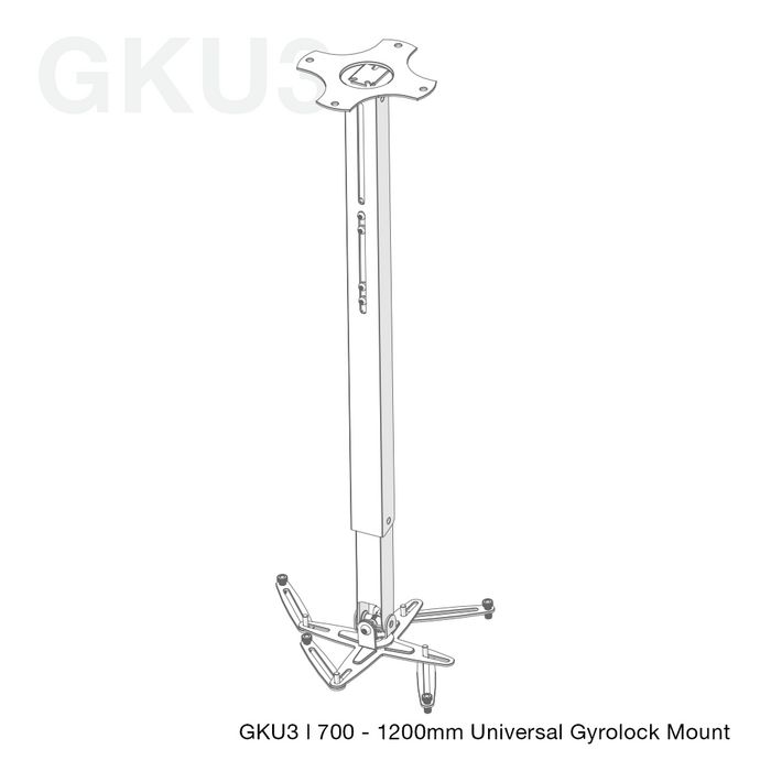 Unicol GKU3 Proj.bracket uni 70-120cm - W125406888