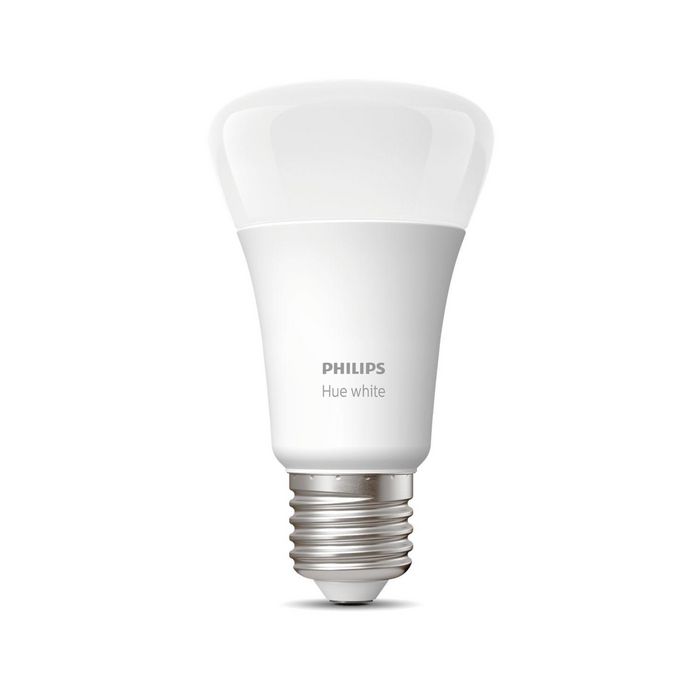 Philips by Signify Hue White 1-pack E27 Soft white light Instant control via Bluetooth Control with app or voice* Add Hue Bridge to unlock more - W124991392