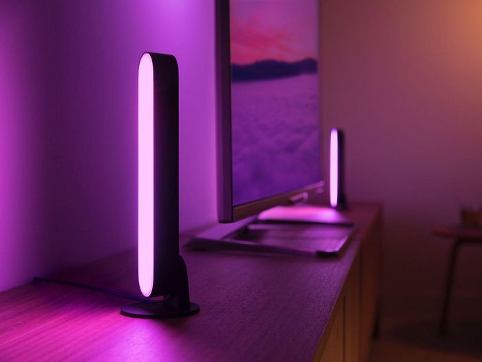 Philips by Signify Hue White and Colour Ambiance Play light bar extension pack Extension pack 1 PC LED integrated Black Smart control with Hue Bridge* - W125038730