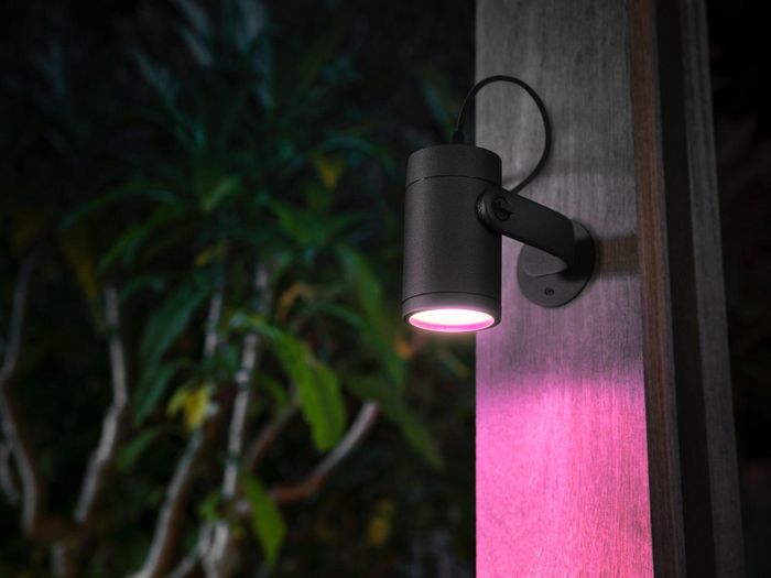 Philips by Signify Hue White and colour ambience Lily Outdoor spot light LED integrated Smart control with Hue bridge* - W124338978