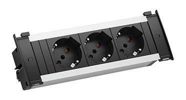 Bachmann 2m cable with ferrules and mounting plug, 3x Italy/socket, Socket orientation 35°, 204 mm - W125899456