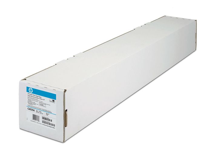 HP C6035A, Bright White Inkjet Paper 90 gsm-610 mm x 45.7 m - W124747116