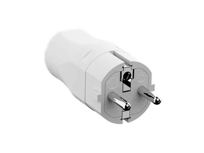Bachmann Protective contact central plug, white - W125899684