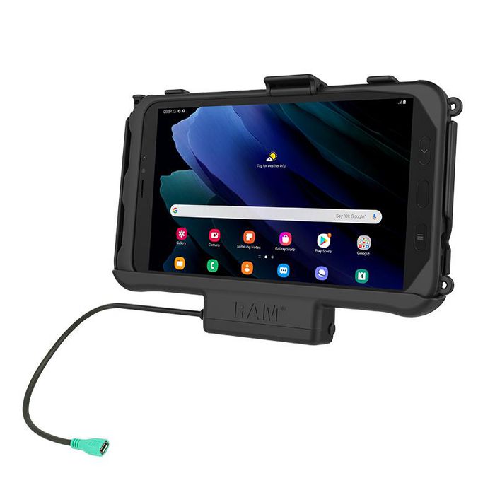 RAM Mounts EZ-Roll'r Powered Cradle for Samsung Tab Active3 and Tab Active2 - W125878724