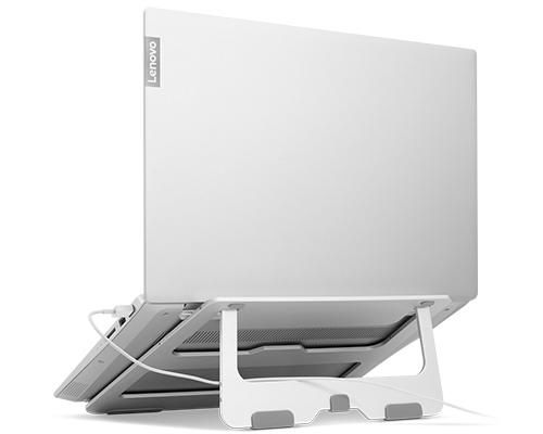 Lenovo Portable Aluminum Laptop Stand, 15", 516.5 g, White - W125896997