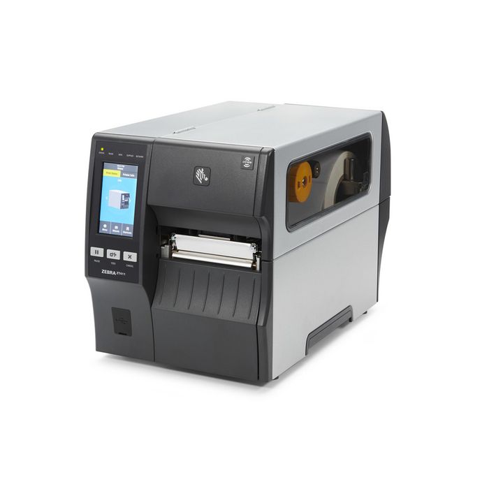 Zebra TT Printer; 4",300dpi,Euro/UK cord,Serial,USB,Ethernet,BT 4.1/MFi,USB Host,Peel w/ Full Rewind, EZPL - W124780725