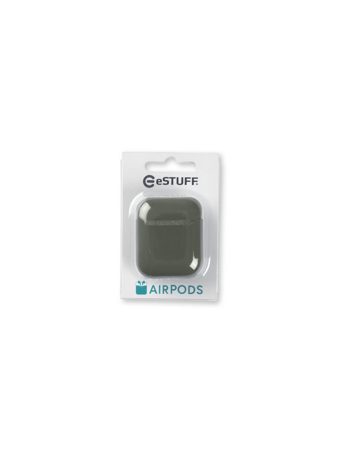 eSTUFF Silicone Cover for AirPods Gen 1/2 - Olive - W125821895