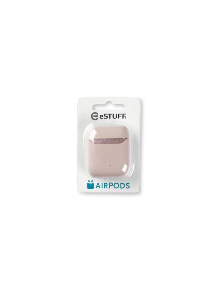 eSTUFF Silicone Cover for AirPods - Sand Pink - W125821891