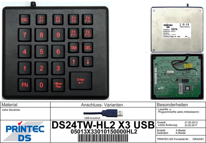 Printec DS24TW-HL2 X3 USB - W124995514