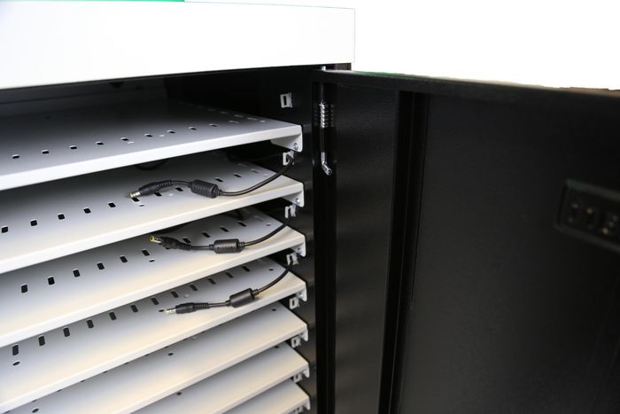 Leba NoteCart Unifit 12 is a mobile storage and charging solution for 12 laptops. - W125182968