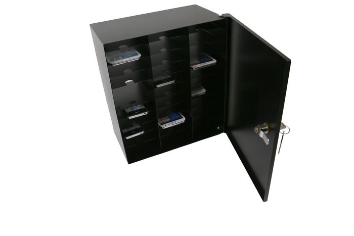 Leba NoteBox Mobile is a secure storage solution for 32 mobile phones. - W124766405