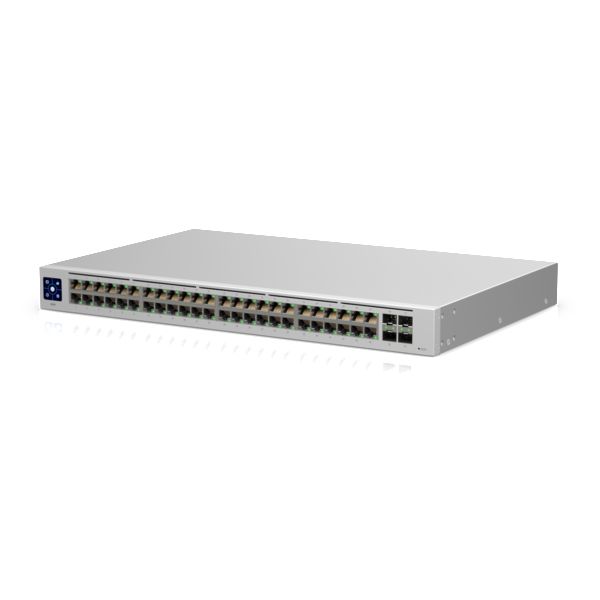 Ubiquiti Managed, L2, 48x Gigabit Ethernet, 4x 1G SFP, 442.4 x 285 x 43.7 mm, Silver - W125937203