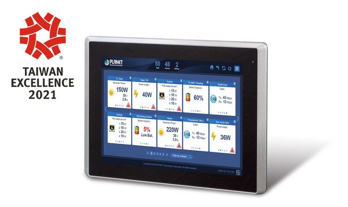 Planet Renewable Energy Management Controller with LCD Touch Screen - W125832710