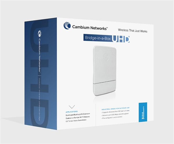 Cambium Networks ePMP Bridge in a Box UHD 5 GHz (EU) (UK cord) - W125845813
