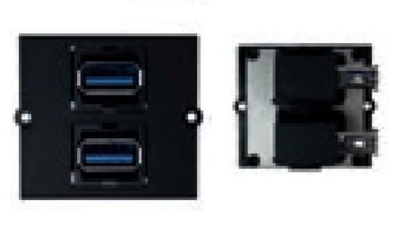 Bachmann 2x USB 3.0 A, Black - W125899134