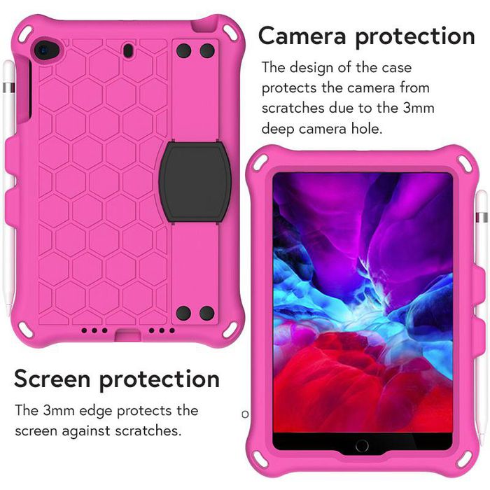 eSTUFF HONEYCOMB Protection Case for Apple iPad Mini 5/4/3/2/1 - Pink - W125868221