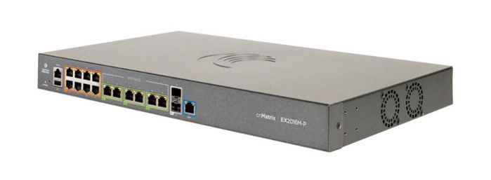 Cambium Networks cnMatrix EX2016M-P, Intelligent Ethernet PoE Switch, 8x1G+6x2.5G+2xSFP+, no pwr cord - W125782311