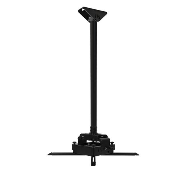 B-Tech Fixed Drop Heavy Duty Projector Ceiling Mount with Micro-Adjustment, 2 m, max 70 kg, Tilt +20°/-10°, Black - W125963066