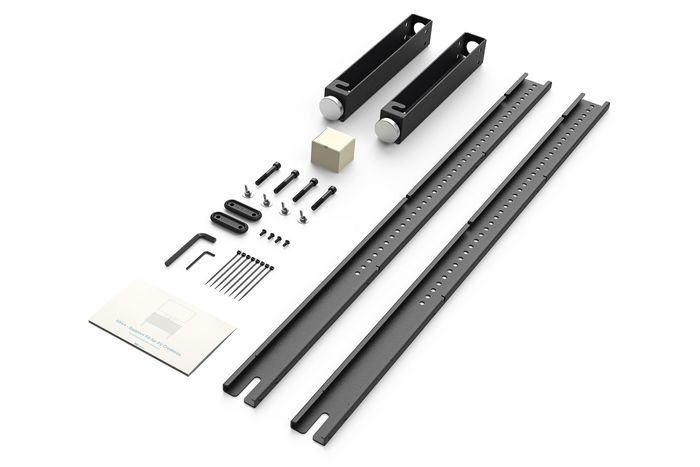 Heckler Design Support Kit for AV Credenza, Steel, 1093 x 229 x 65 mm, Black Grey - W125454850