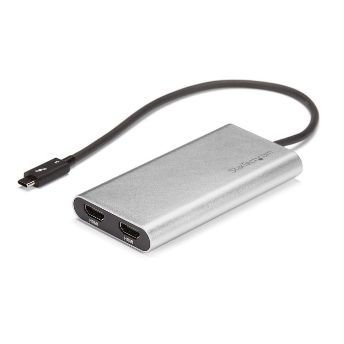 StarTech.com StarTech.com 4K 60Hz Thunderbolt 3 to Dual HDMI 2.0 Display Adapter - MacBook Pro and Windows Compatible - Dual Monitor 4K HDMI Video (TB32HD24K60) - W124875762