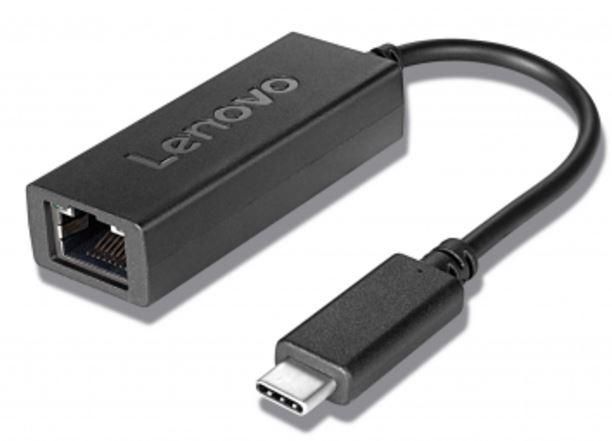 Lenovo USB-C - Ethernet Adapter, Gigabit, Black - W124884247