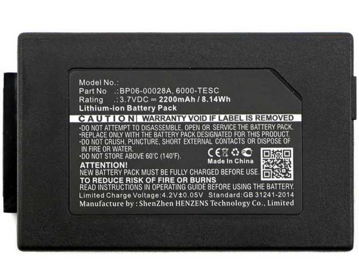 CoreParts Battery for Dolphin Scanner 8.1Wh Li-ion 3.7V 2200mAh Black, Dolphin 6100, Dolphin 6110, ScanPal 5100 - W125262491