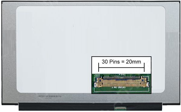 CoreParts 15,6" LCD FHD Matte, 1920x1080, Original Panel, 350.76x216.2x3.2mm, 30pins Bottom Right Connector, w/o Metal &Bracket, IPS - W124664489