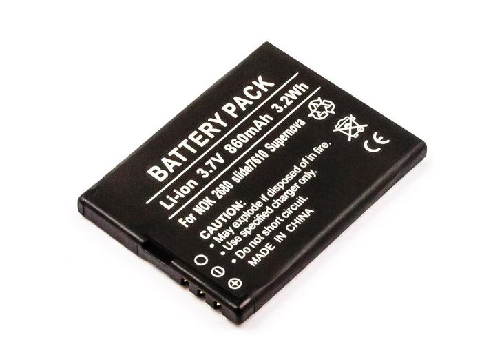 CoreParts Battery for Nokia Mobile 7.4Wh Li-ion 3.7V 2000mAh, for Nokia Mobile 6205 - W124365126