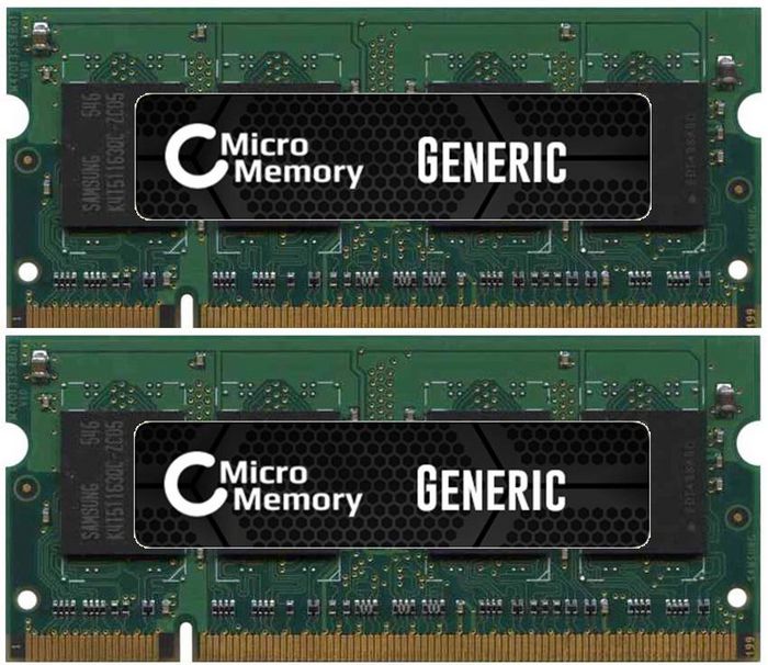 CoreParts 2GB Memory Module for Apple 800Mhz DDR2 Major SO-DIMM - KIT 2x1GB - W124663739