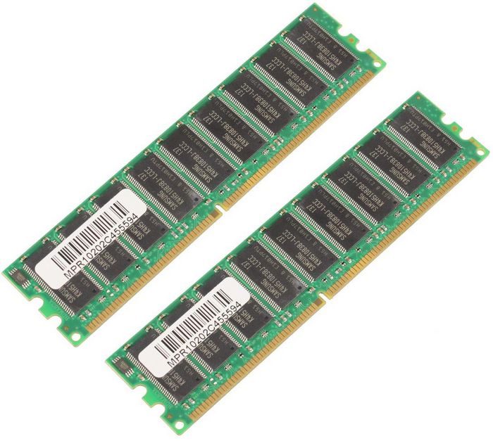 CoreParts 2GB Memory Module 333Mhz DDR Major DIMM - KIT 2x1GB - W124763776