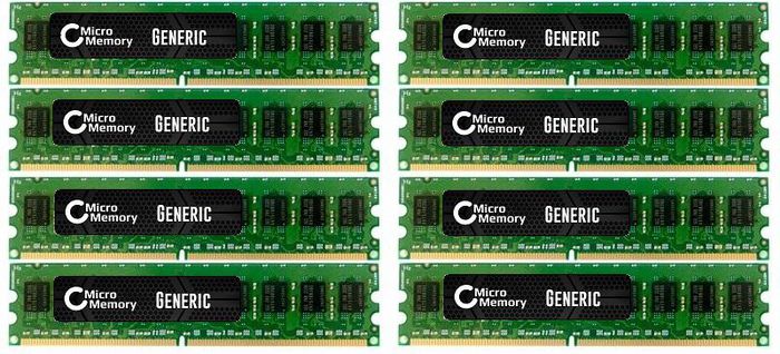CoreParts 64GB Memory Module for HP 667Mhz DDR2 Major DIMM - KIT 8x8GB - W125163526