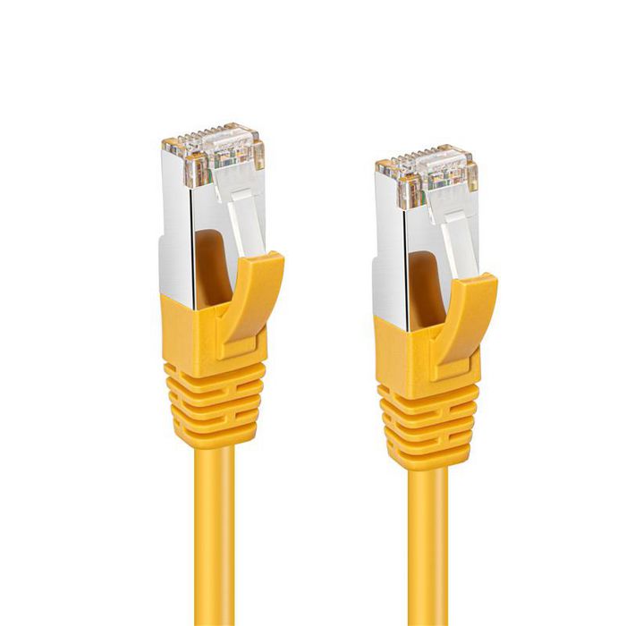 MicroConnect S/FTP CAT6 0.25m Yellow LSZH - W125332981