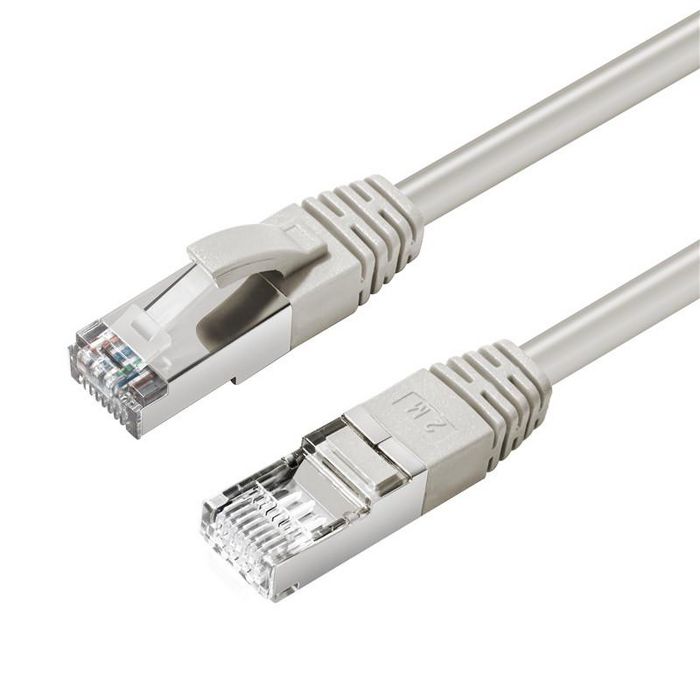 MicroConnect Netzwerkkabel CAT6A S/FTP 0,50m, Grau LSZH, 500Mhz, 10Gbit, Snagless - W125878077