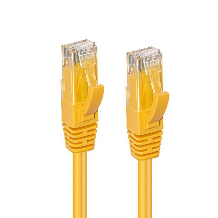 MicroConnect CAT6A UTP Network Cable 1m, Yellow - W125878707