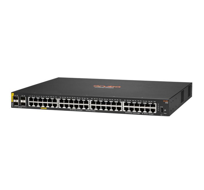 Hewlett Packard Enterprise Aruba 6100 48G Class4 PoE 4SFP+ 370W Switch - W127354314