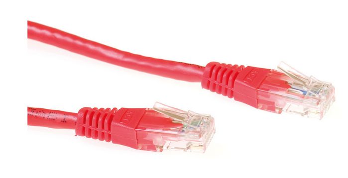 MicroConnect U/UTP CAT6 0.5M Red PVC - W125639739