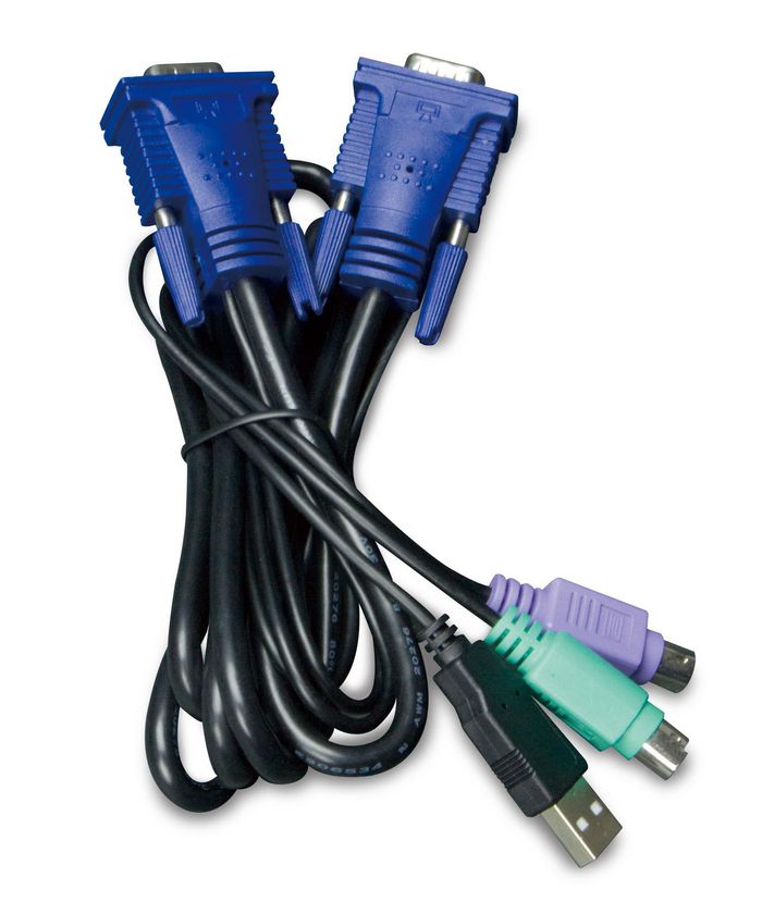 Planet 5M USB KVM Cable with built-in PS2 to USB Converter - W124460360