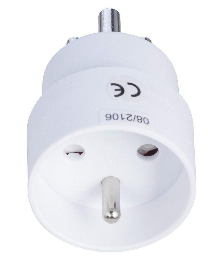 MicroConnect Schuko adapter, DK earth to EU with earth-pin, Power Adapter - W125867831