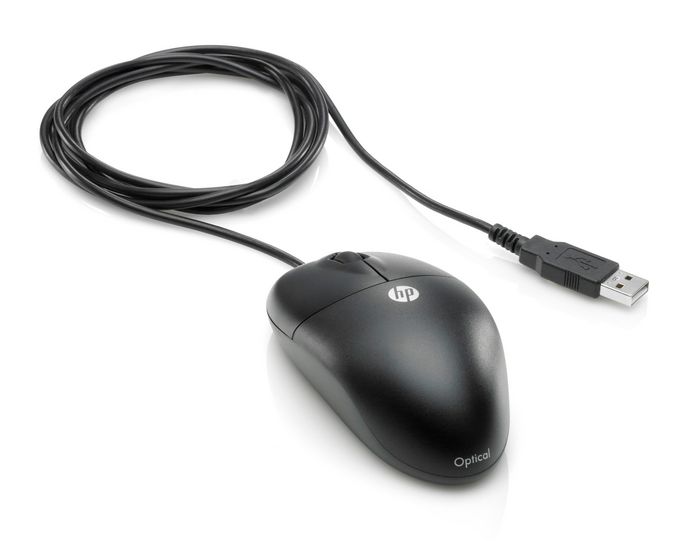 HP HP USB 2-Button Optical Scroll Mouse - W125344112