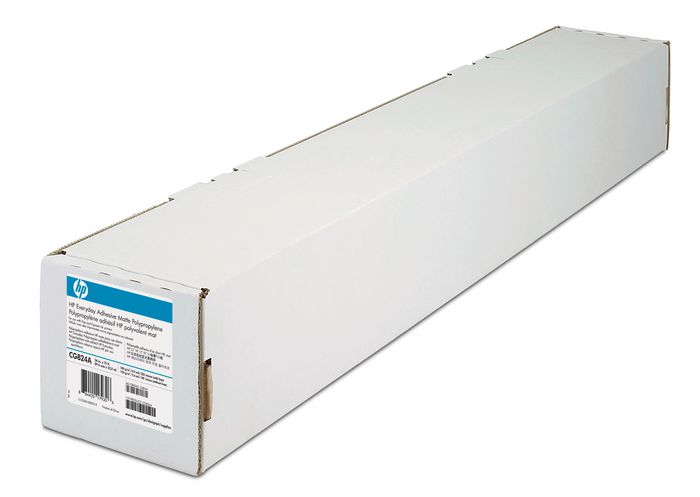 HP HP 2-pack Everyday Adhesive Matte Polypropylene 168 gsm-610 mm x 22.9 m (24 in x 75 ft) - W125316108
