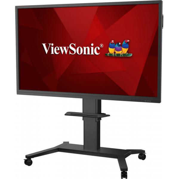ViewSonic ViewBoard Moto Trolley Stand , Max 500mm High Adjust,  90 degree tilt, support up to 86" (Wall mount included) - W125277421