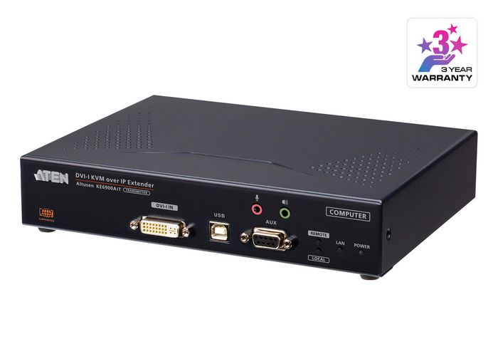 Aten DVI-I Single Display KVM over IP Transmitter with Internet Access - W125871624