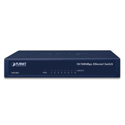 Planet 8-Port 10/100Mbps Fast Ethernet Switch - W124486039
