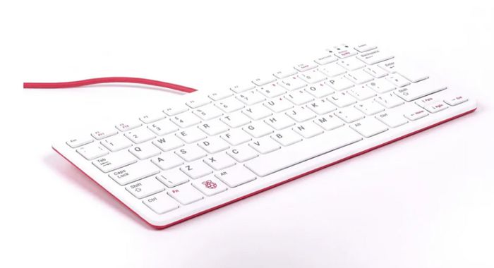 Raspberry Pi Keyboard, QWERTY (UK) Red, White - W126053429