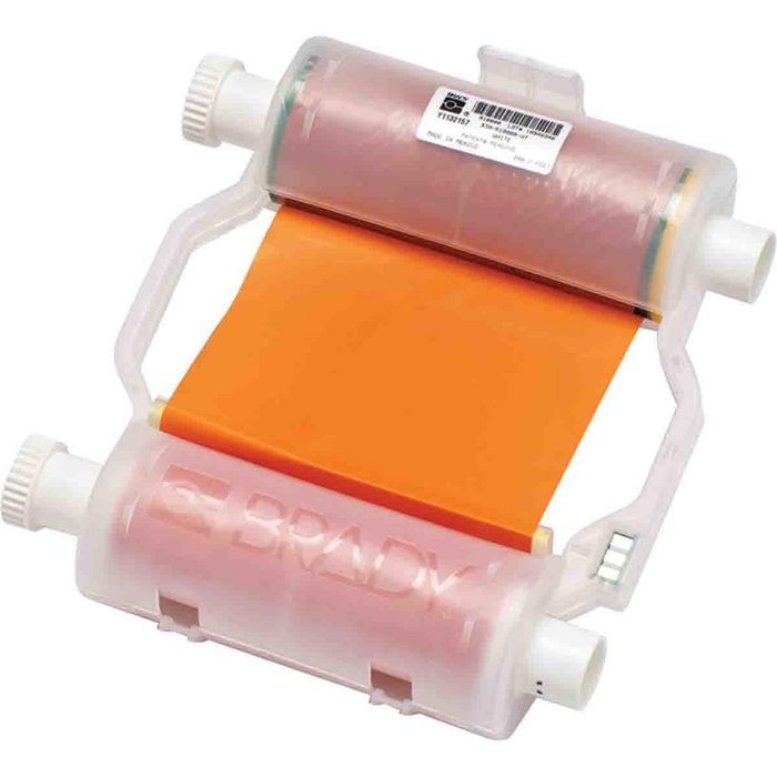 Brady Orange Heavy-Duty Print Ribbon for BBP3X/S3XXX/i3300 Printers 110 mm X 60 m - W126062128