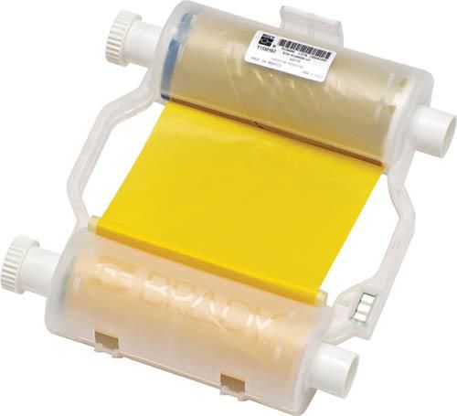 Brady Yellow Heavy-duty Ribbon to print white B-595 material for BBP3X/S3XXX/i3300 Printers 110 mm X 60 m - W126062096